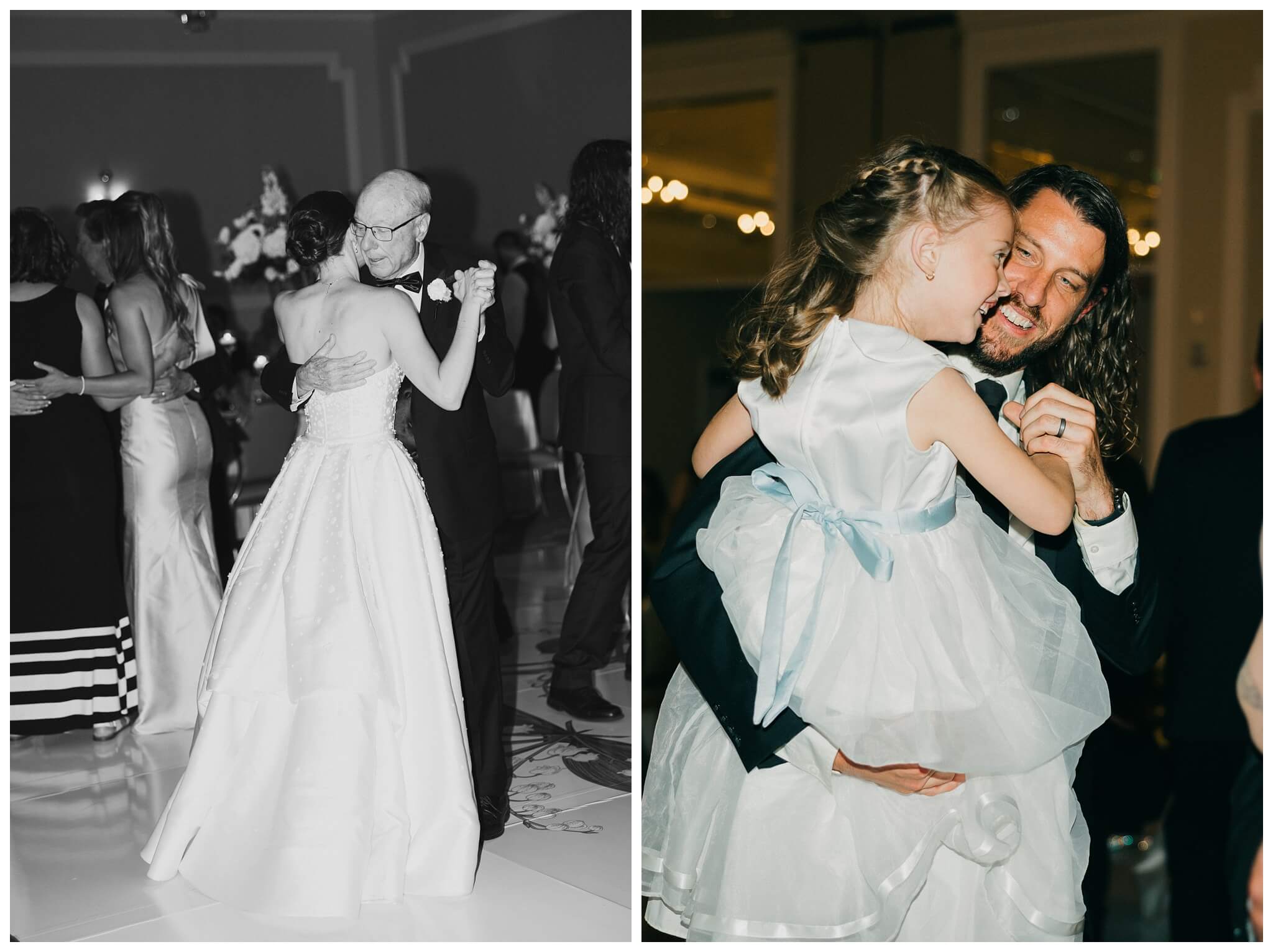 dancing reception at the morris inn at Notre dame indiana by josh and andrea photography
