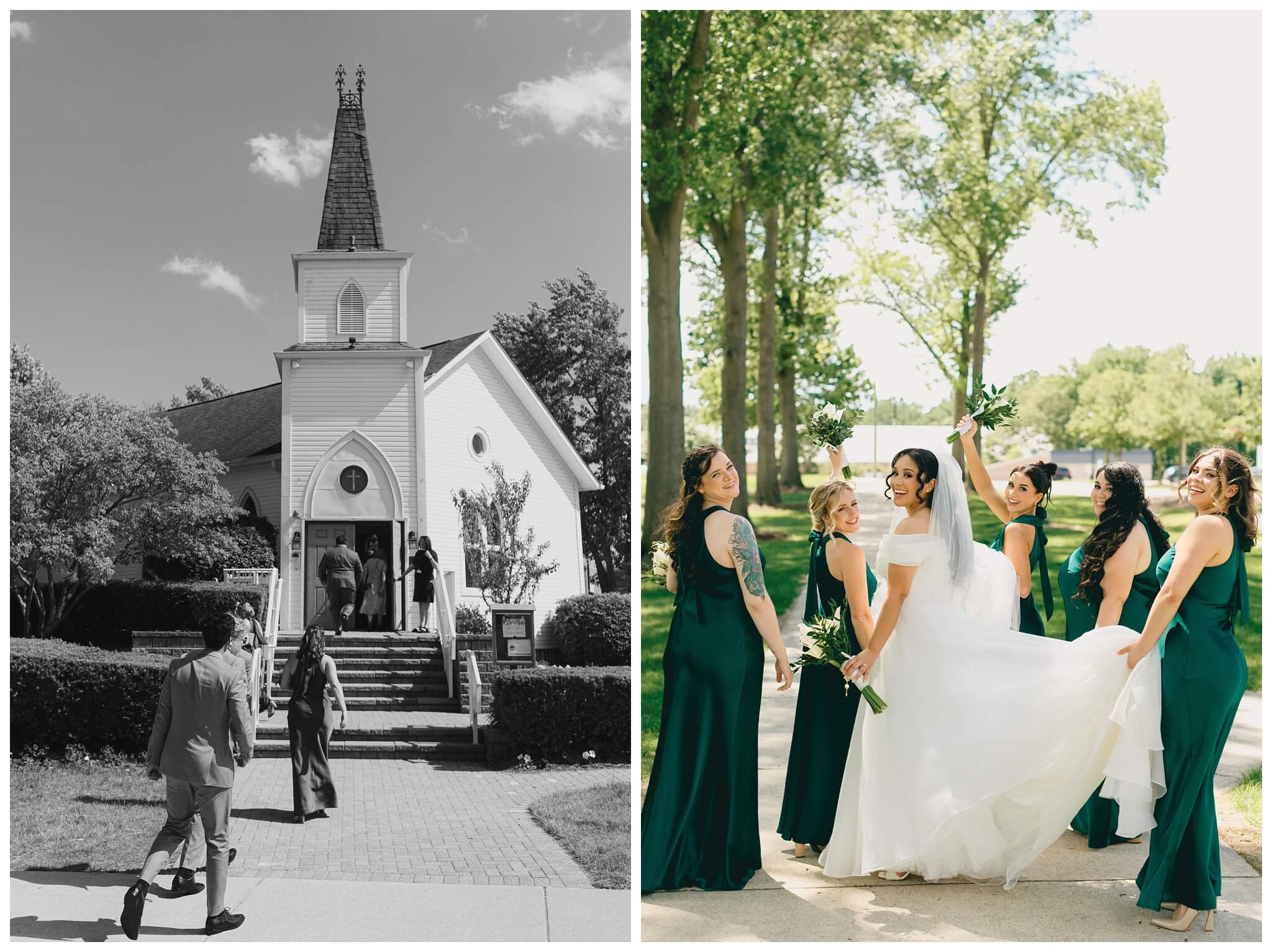 wedding ceremony at hope chapel in rochester michigan by josh and andrea photography 