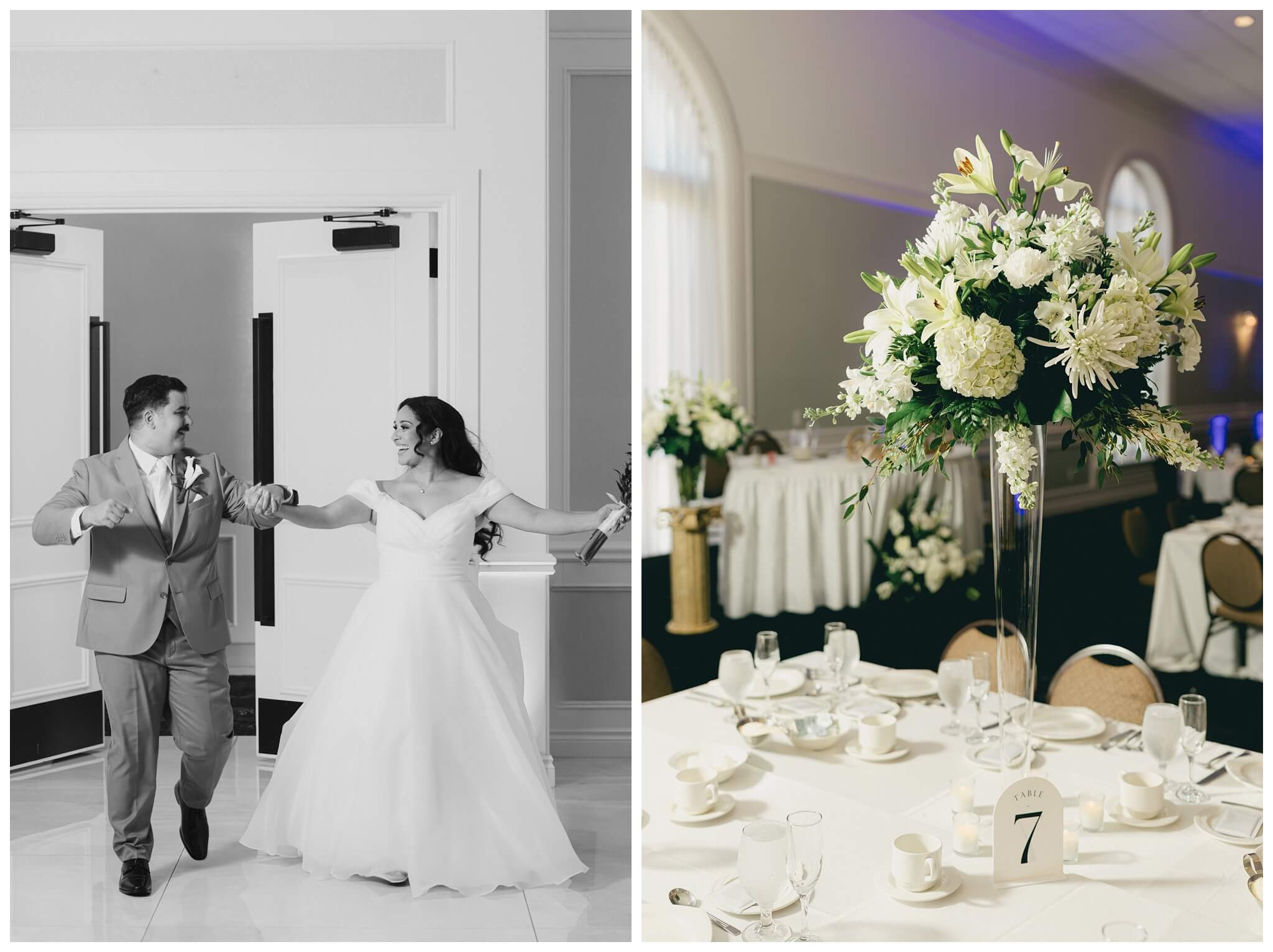 wedding ceremony at palazzo grande in rochester michigan by josh and andrea photography 
