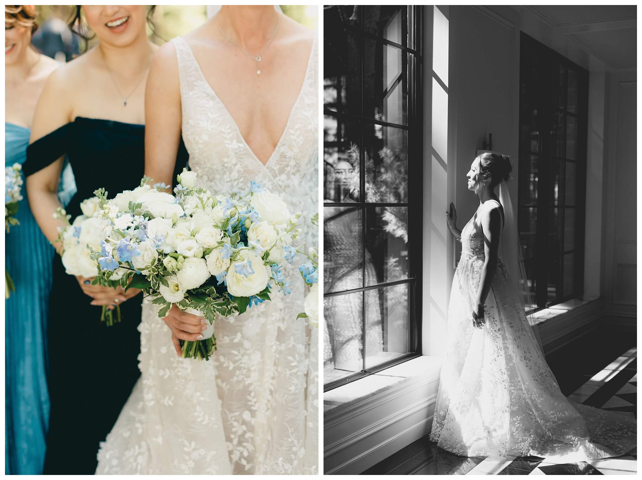 bridal party at shepherd's hollow golf club in clarkston michigan by josh and andrea photography 