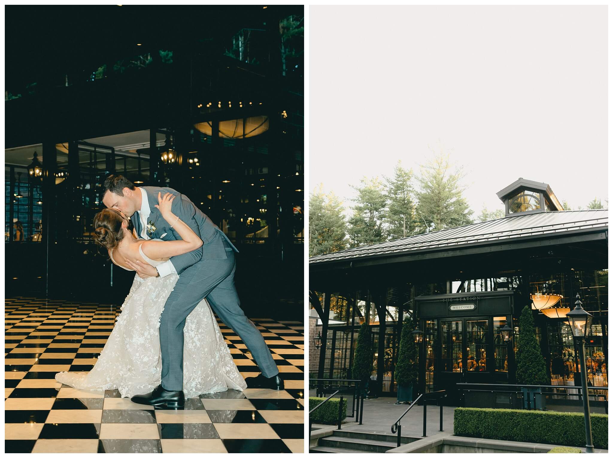 bride and groom dancing at shepherd's hollow golf club in clarkston michigan by josh and andrea photography 