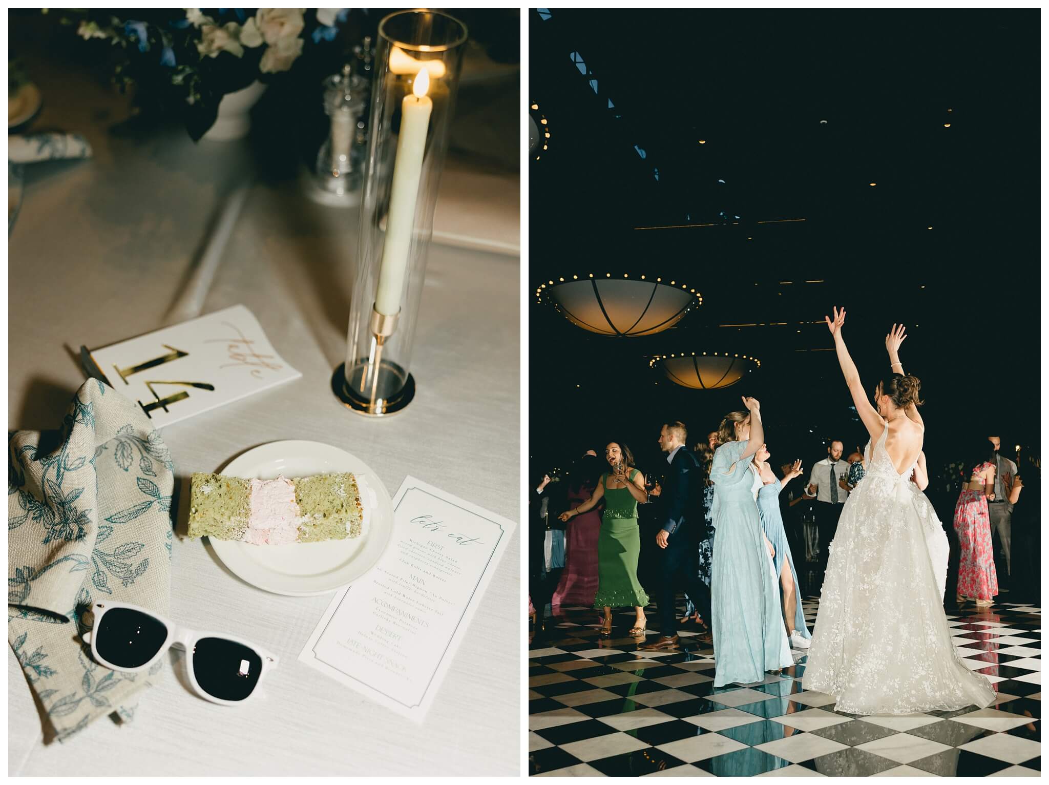 late night dancing at shepherd's hollow golf club in clarkston michigan by josh and andrea photography 