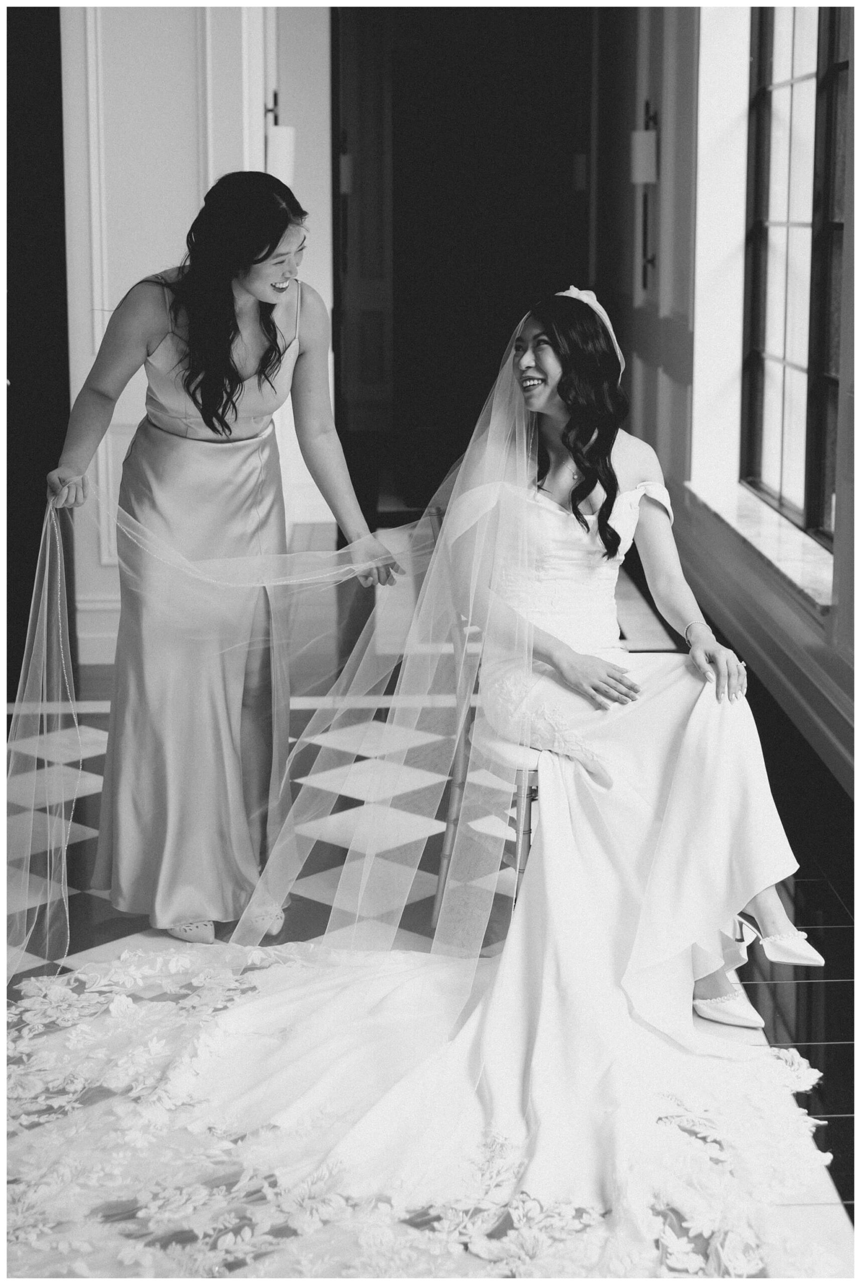 bride getting ready at Shepherd's hollow golf club near clarkston michigan by josh and andrea photography 