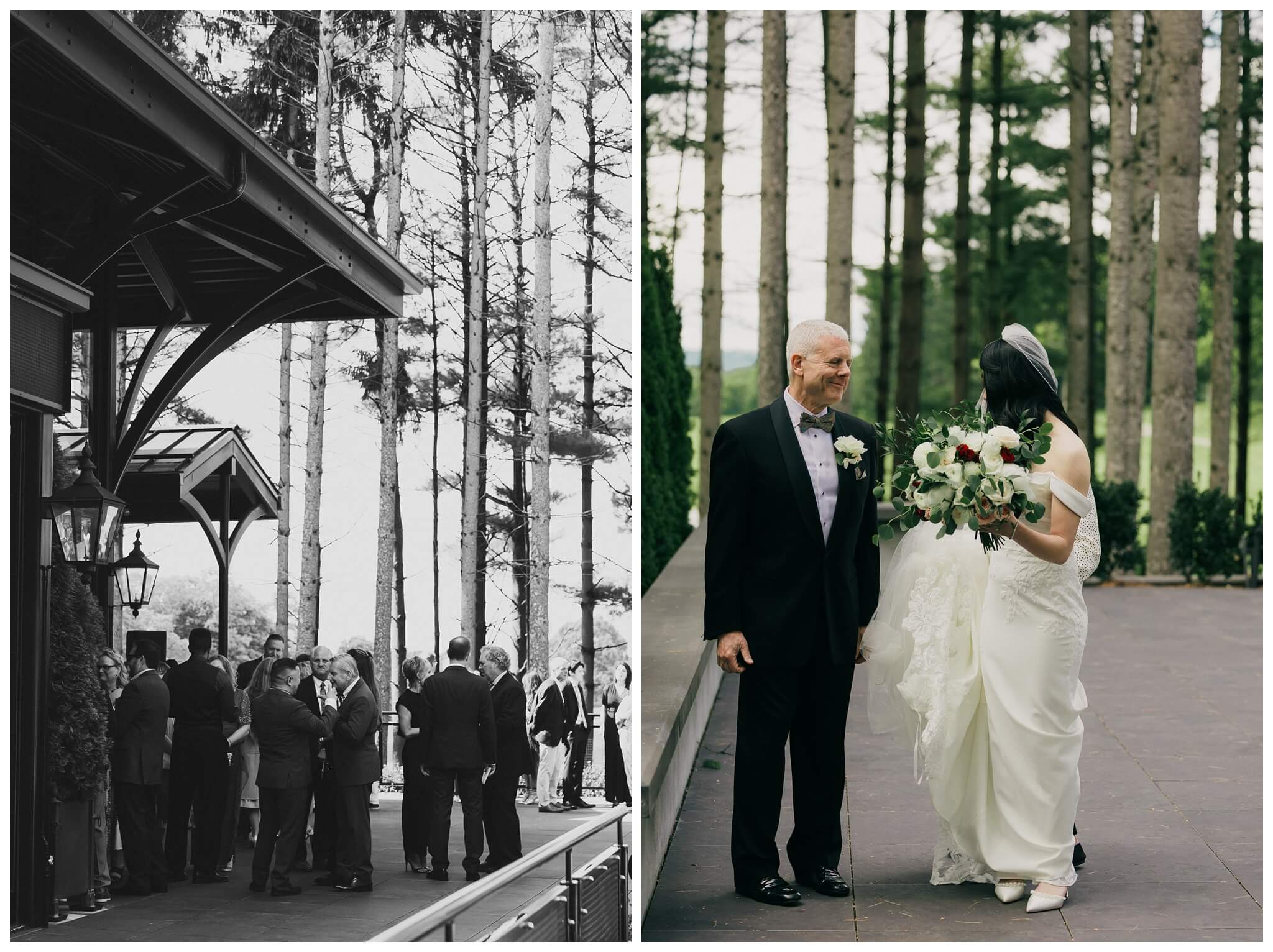 ceremony at Shepherd's hollow golf club near clarkston michigan by josh and andrea photography 