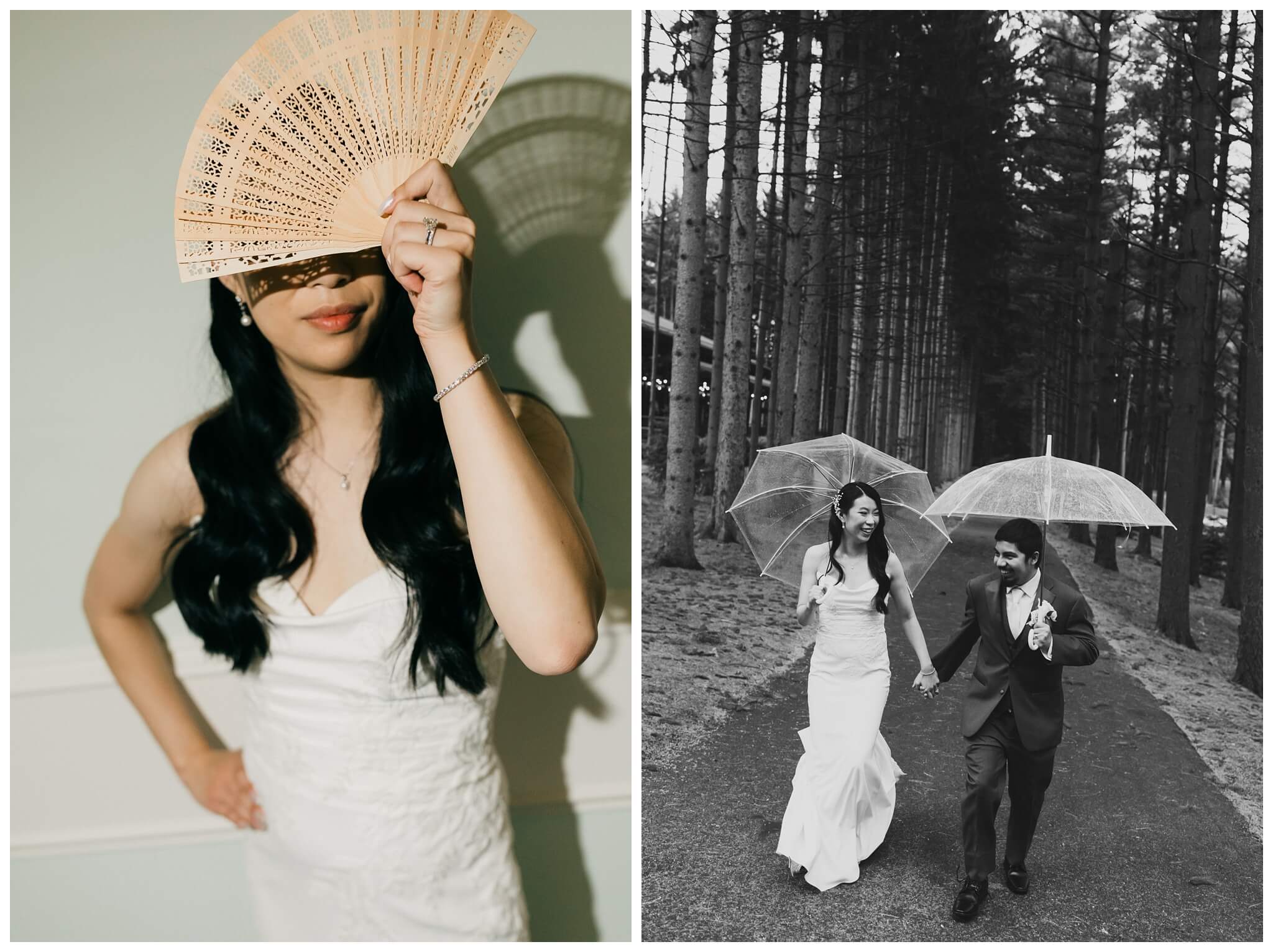 bride and groom flash photos at Shepherd's hollow golf club near clarkston michigan by josh and andrea photography
