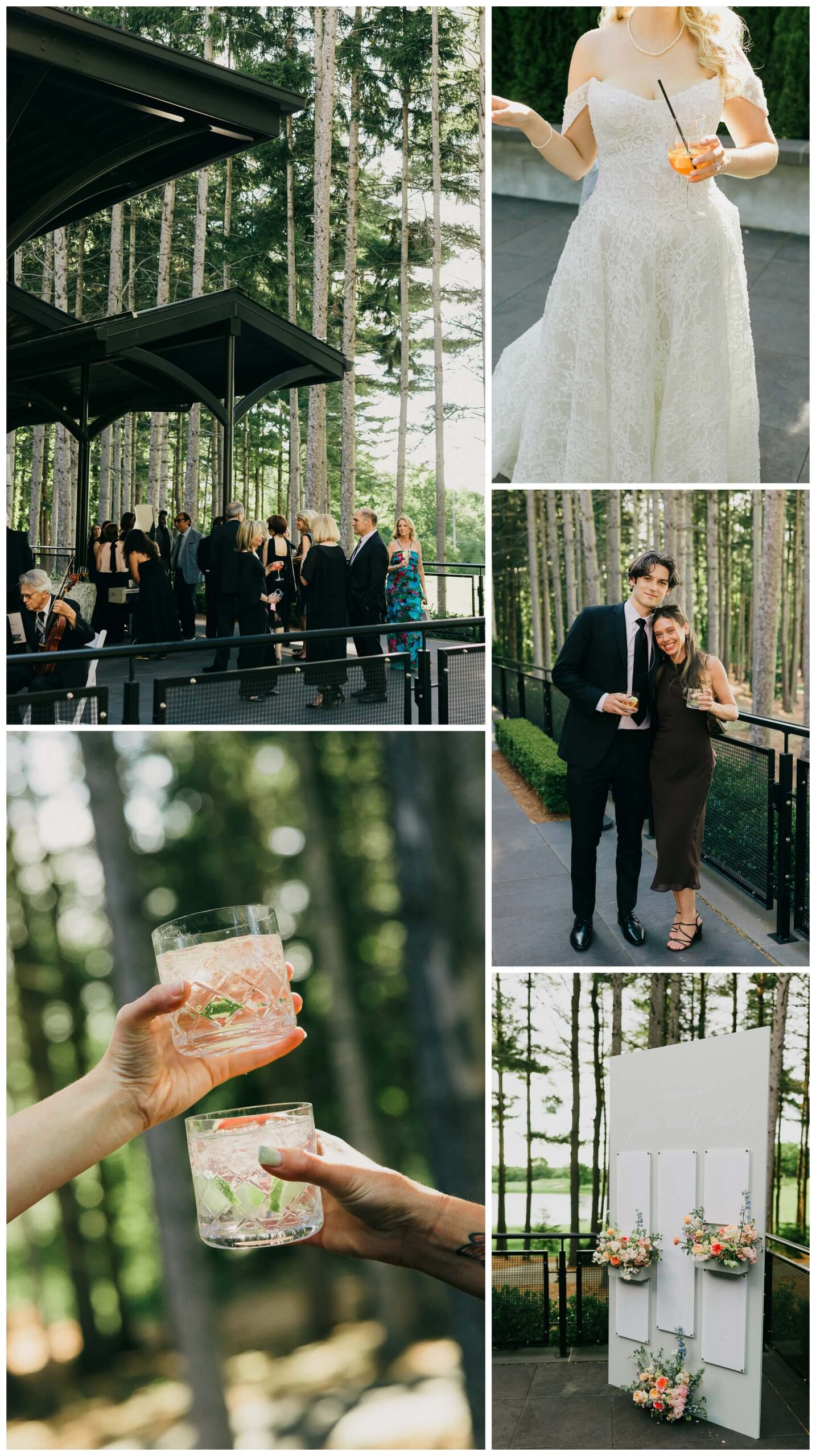 cocktail hour at Shepherd's hollow golf club near clarkston michigan by josh and andrea photography 