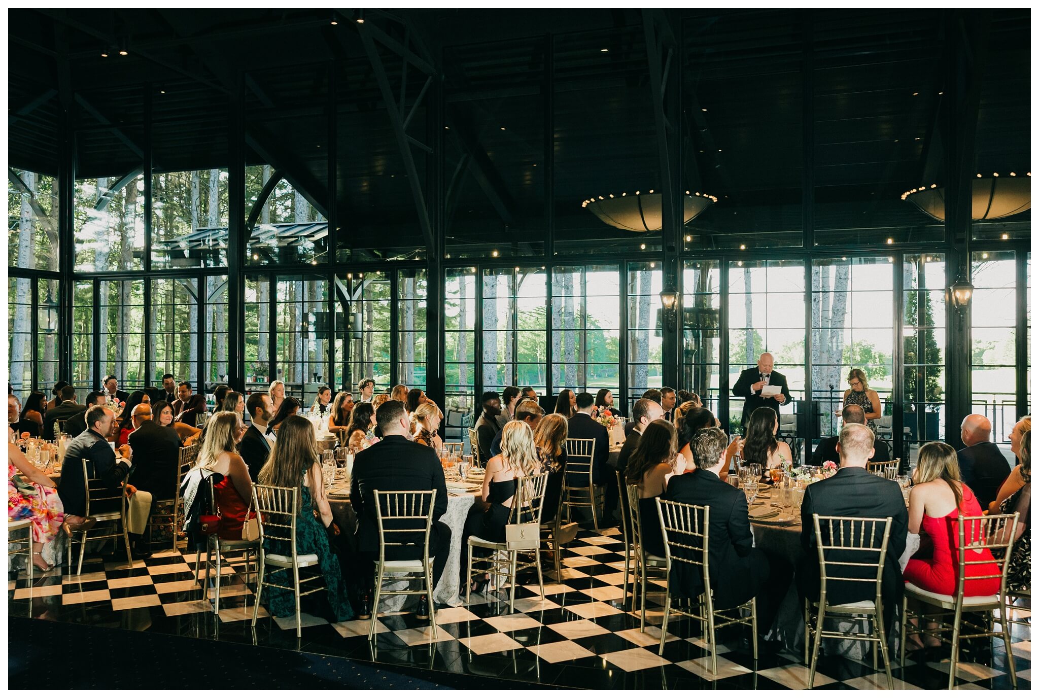 reception at Shepherd's hollow golf club near clarkston michigan by josh and andrea photography 