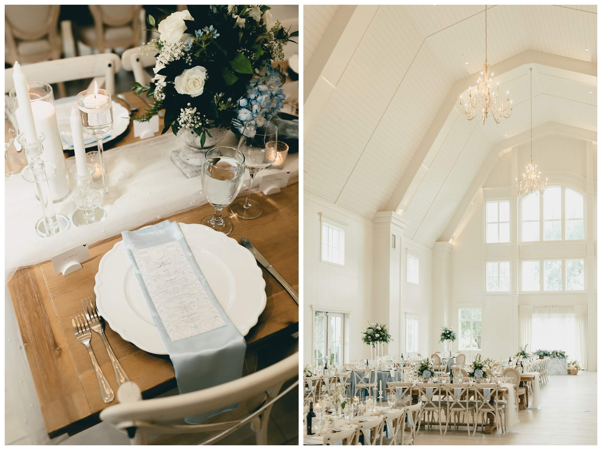 reception at white barn wedding at etre farms by josh and andrea photography 