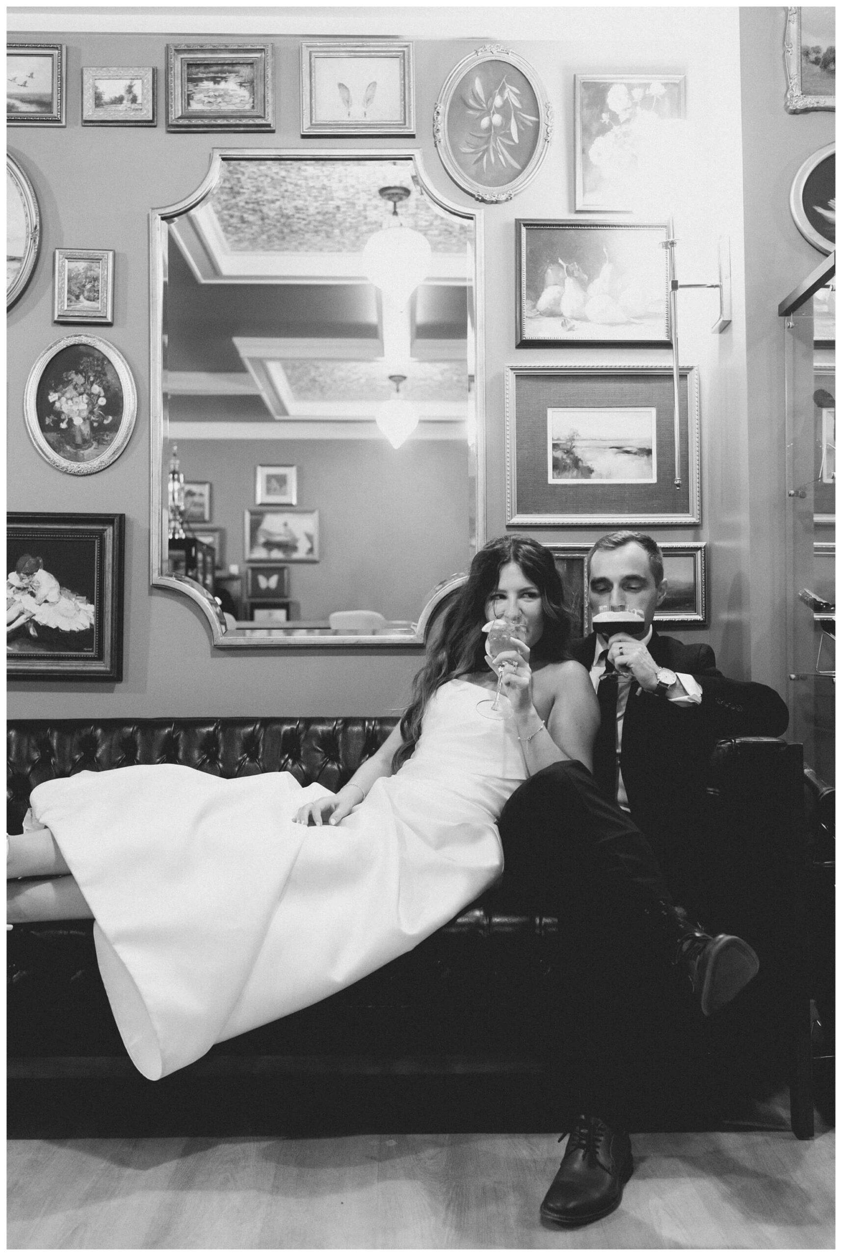 bride and groom bar photos at white barn wedding at etre farms by josh and andrea photography 