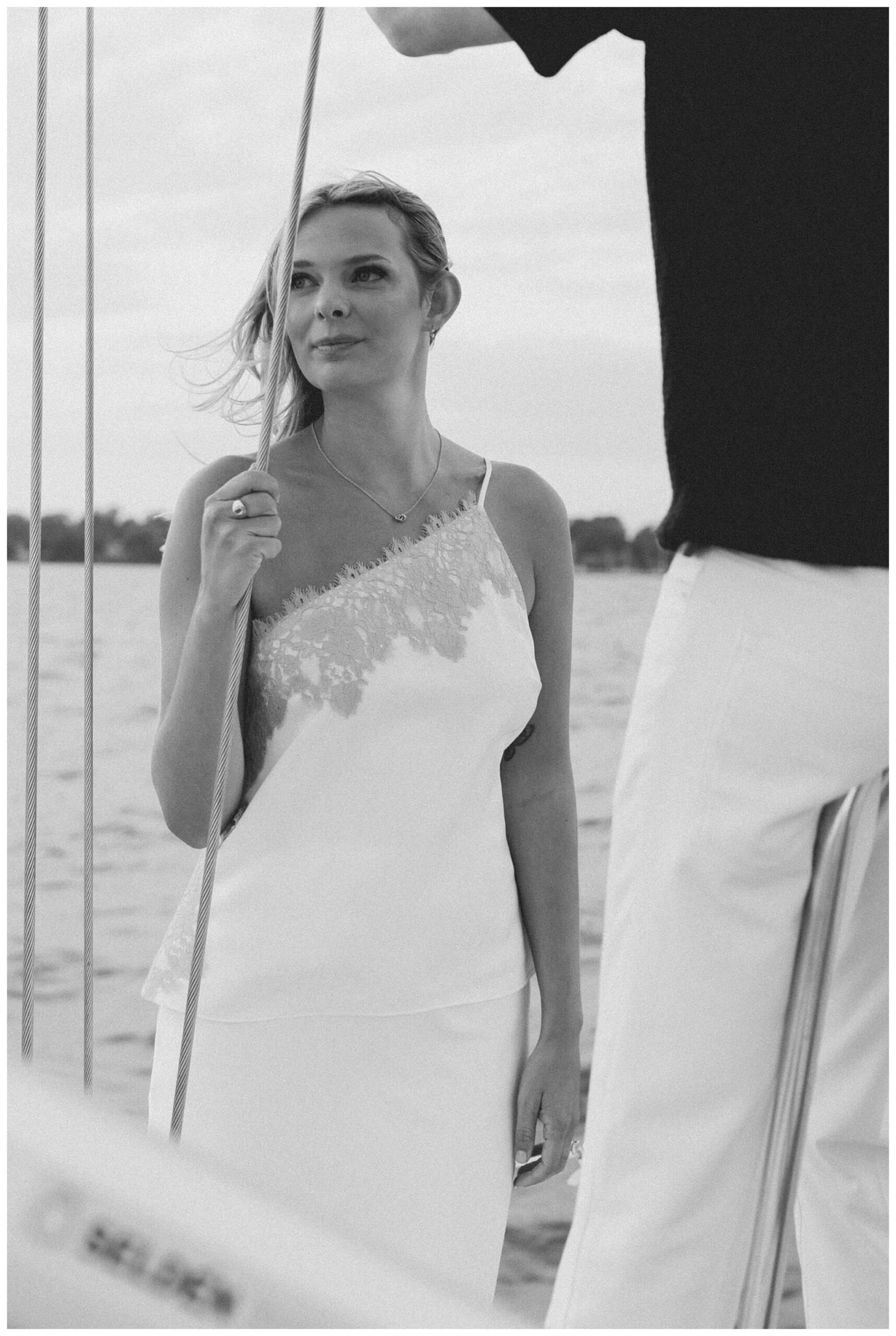 sailboat engagement session in detroit by josh and andrea photography 