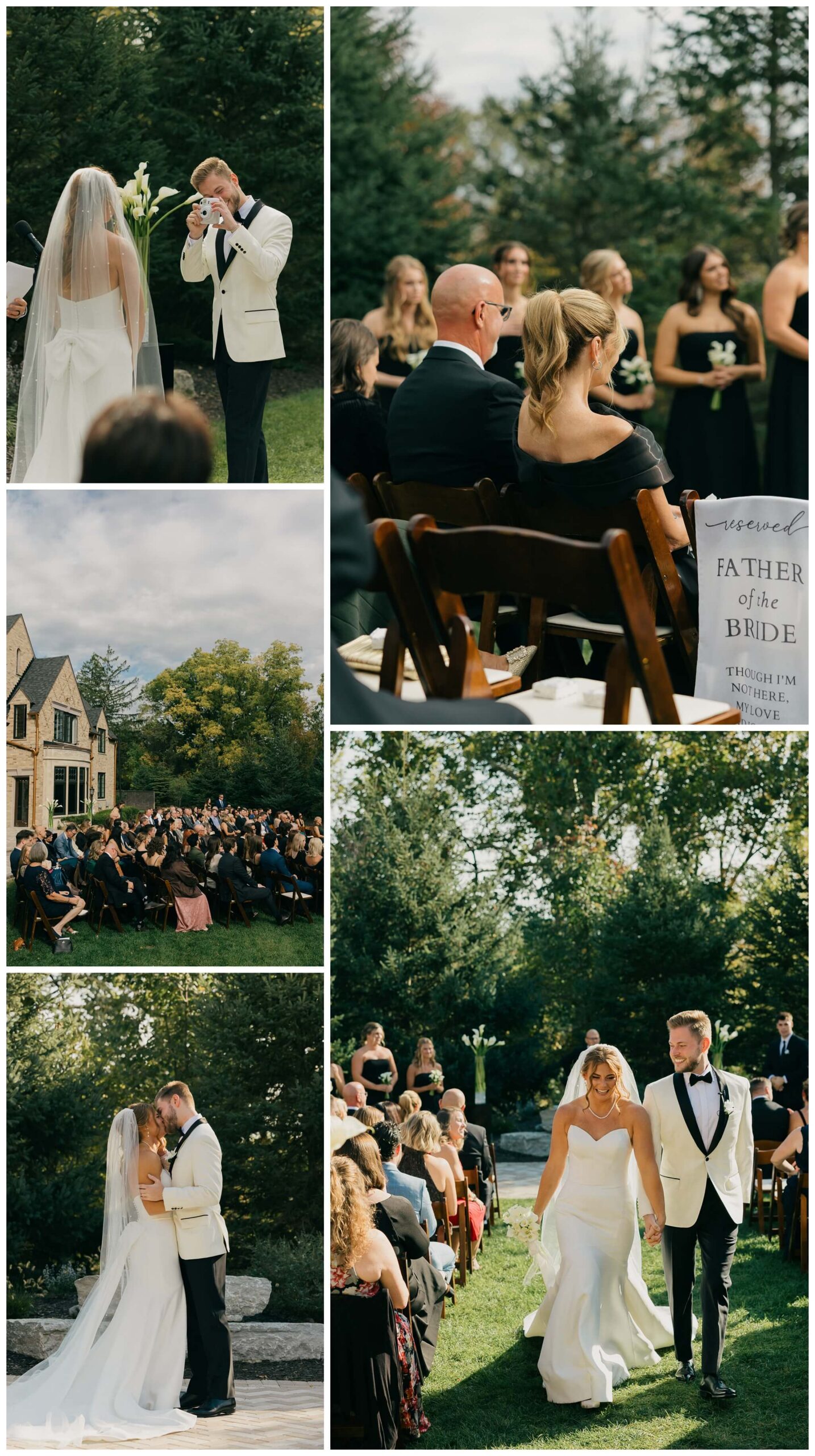 ceremony at venue3two wedding by josh and andrea photography